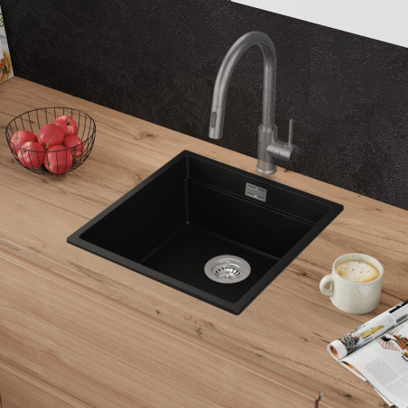 Multifunktional Einbecken Granitspüle ohne Abtropffläche Coral 50 Low Level Thin